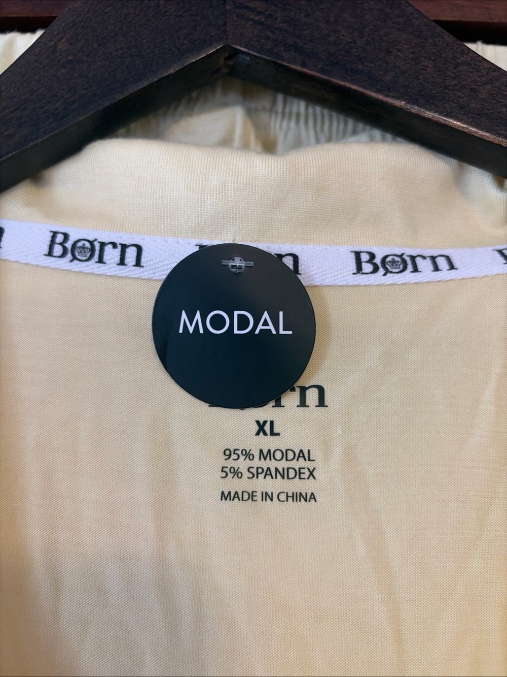 Børn NWT Women’s Modal 3 Piece Pajama Set Sleepwear Shorts Pants Pale Yellow XL - Picture 2 of 7